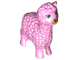 Alpaca / Llama, Friends with Metal Blue Eyes and Gold Muzzle Pattern: {светло пурпурен}