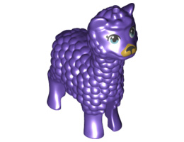 Alpaca / Llama, Friends with Metal Blue Eyes and Gold Muzzle Pattern: {светло виолетов}