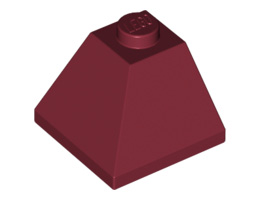 Ъглова тухличка 2X2/45° отвън : {нов тъмно червен}