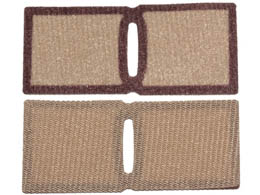 Minifigure, Poncho Cloth Straight with Dark Brown Rim Pattern (SW Luke Skywalker): {пясъчно жълт}