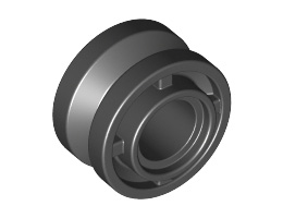 Колело 11 mm D. x 8 mm с централен канал: {черен}