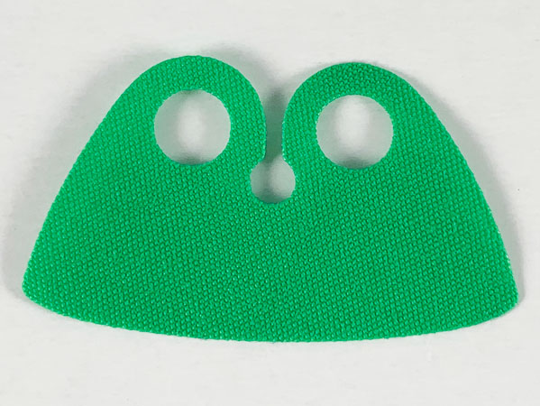 Minifigure Cape Cloth, High Rounded Collar: {ярко зелен}