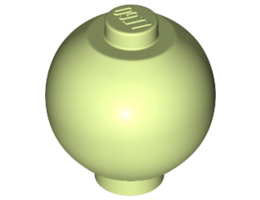 Brick, Round 2 x 2 Sphere with Stud / Robot Body: {пролетно жълто-зелен}