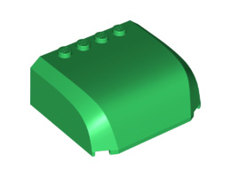 Предна част 6X5X2 с дъга : {тъмно зелен}