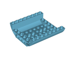 Ниско дъно 8X8X2 Ø4.85: {умерено небесносин}