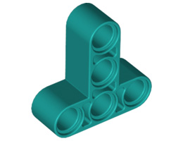 Т-образна греда 3X3 с дупка Ø 4.8 mm: {ярко синьо-зелен}