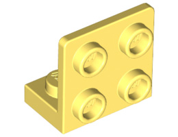 Ъглова плочка 1X2 / 2X2 долна: {студено жълт}