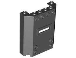 Стена 45 градуса 2X6X6 с прозорец : {черен}