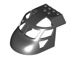 Aircraft Fuselage Forward Top Curved 6 x 8: {черен}