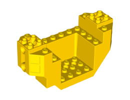 Основа за самолет 4X12X4 с дупка 4.85: {ярко жълт}