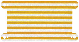 Cloth Hammock 12 1/2 x 6 1/2 with Bright Light Orange Stripes Pattern: {бял}