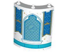 WALL ELEMENT 4X4X6, ROUND, NO. 6: {бял}
