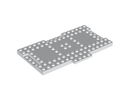 Тухличка 8X16X6,4 mm с крило: {бял}