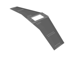 Крило 54X20X2/3 : {умерено каменно сив}
