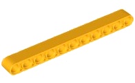 Technic, Liftarm Thick 1 x 11: {огнено жълто-оранжев}