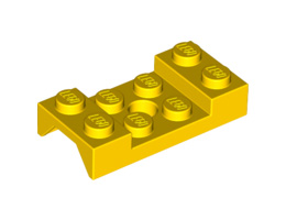 Калник 2X4 с отвор Ø4.9 : {ярко жълт}