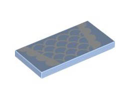 FLAT TILE 2X4, NO. 273: {светло кралско син}