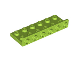 Плочка 2X6 с 1.5 плочка 1X6 насочена нагоре: {ярко жълто-зелен}