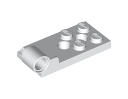Плочка 2X4 с с панта Ø4.85 долна: {бял}