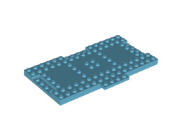 Тухличка 8X16X6,4 mm с крило: {умерено небесносин}