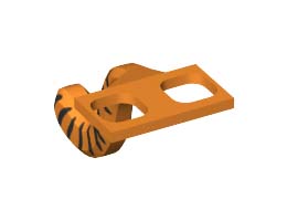TAIL 14X24X16 MM, NO. 3: {ярко оранжев}
