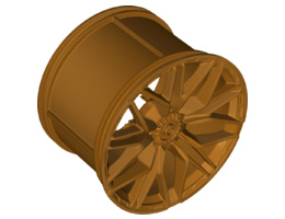 Wheel 62.3mm D. x 42mm Technic Racing Large with 10 'Y' Spokes: {златно мастило}
