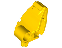 Crane Grab Jaw with Axle and Pin Hole: {ярко жълт}