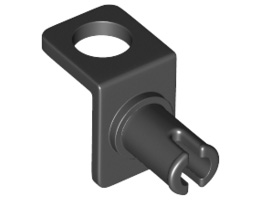 Minifigure, Neck Bracket with Technic Pin : {черен}