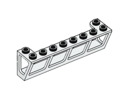 Рамка за прозорец 2X8X2 за лодка : {бял}
