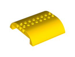 Slope, Curved 8 x 8 x 2 Double: {ярко жълт}