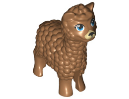 Alpaca / Llama, Friends with Dark Azure Eyes and Tan Muzzle Pattern: {умерен нуга}
