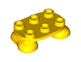 Крака 2X3X2/3, No. 1: {ярко жълт}
