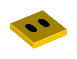 Плоска плочка 2x2 No.: {ярко жълт}