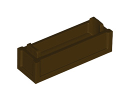 Container, Trunk 1 x 3 x 1: {тъмно кафяв}