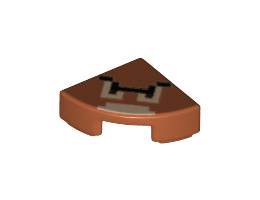 1/4 Кръгла плочка 1x1 No.: {тъмно оранжев}