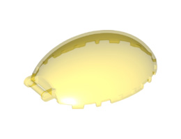 Windscreen 8 x 6 x 2 1/3 Bubble Canopy with Bar Handle: {прозрачно жълт}