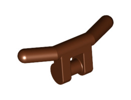 Minifigure, Utensil Handlebars: {червеникаво-кафяв}