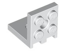 PLATE 2X2 ANGLE: {бял}
