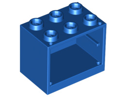 Шкаф 2X3X2 : {ярко син}