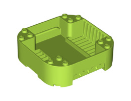 Кутия 8X8X2: {ярко жълто-зелен}