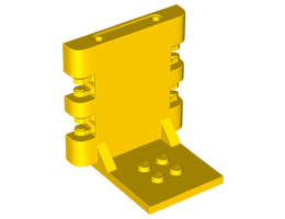Плочка 4X5X5 1/3, с хоризонтална свръзка: {ярко жълт}