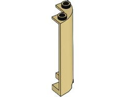 Стенен елемент 2X2X5, 1/4 цилиндър изрязан: {тухлено жълт}
