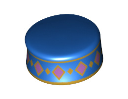 Мини шапка No. 139: {ярко син}