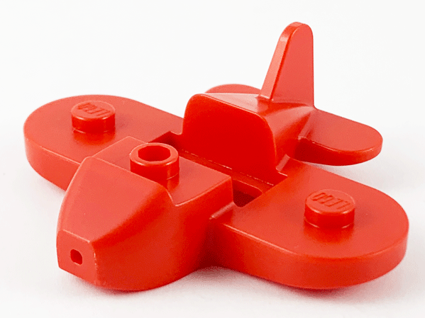 Minifigure Costume Airplane: {ярко червен}
