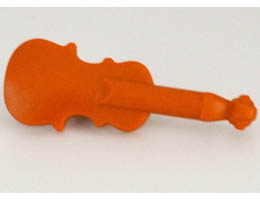 Minifigure, Utensil Musical Instrument, Violin: {тъмно оранжев}