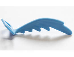 Minifigure Costume Tail Bird Feathers: {умерено син}