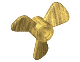 PROPELLER W/ 3 BLADES DIA. 26.6: {топло златист}