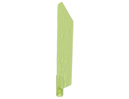 Propeller 1 Blade 14L with Axle Hole: {прозрачно ярко зелен}