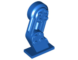Large Figure Leg Left with Pin: {ярко син}