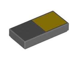 FLAT TILE 1X2, NO. 317: {тъмно каменно сив}
